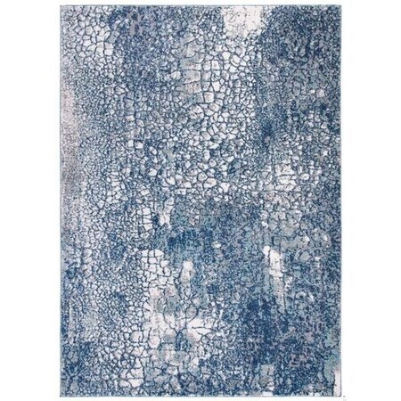 Safavieh 8 x 10 ft. Aston 700 Rectanglar Modern Contemporary Rug Navy & Grey ASN706N-8